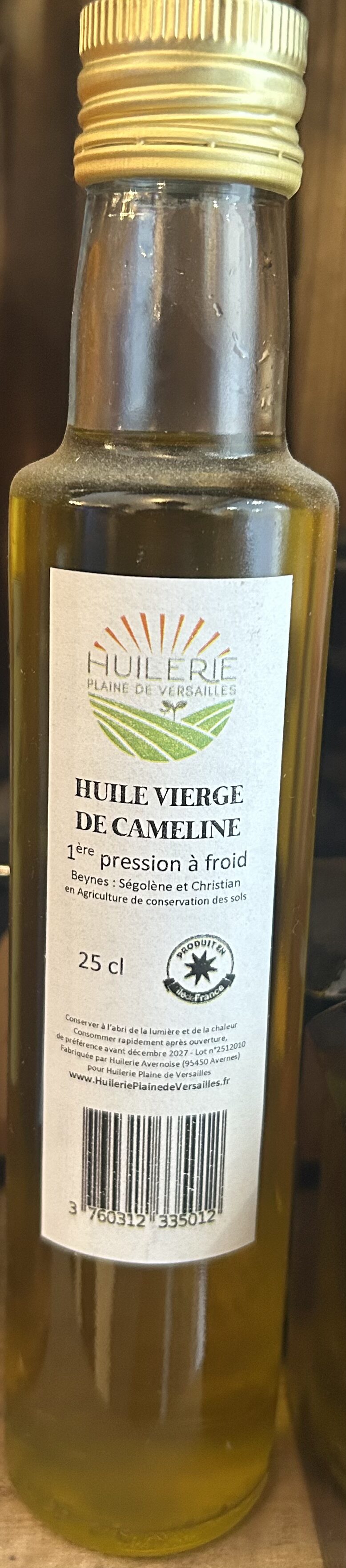 Huile de Cameline 25cl